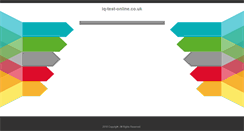 Desktop Screenshot of iq-test-online.co.uk
